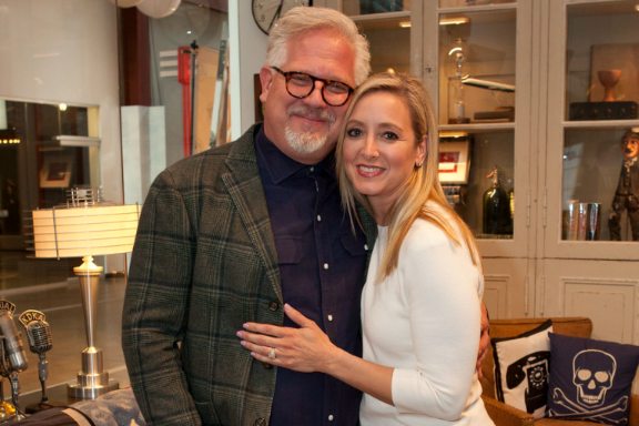 Glenn Beck with his wife, Claire Beck