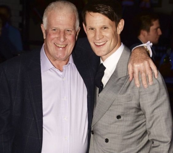 Matthew Smith with his father