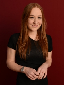 Eleanor Columbus posing for the photo 