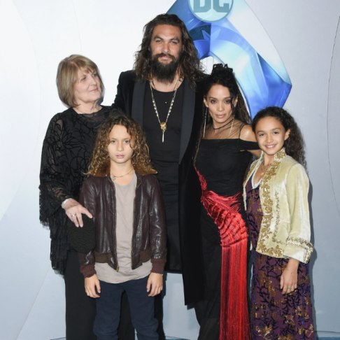 Lisa Bonet with her husbnad and children