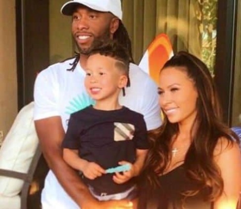 Melissa Blakesley with her child and ex- husband