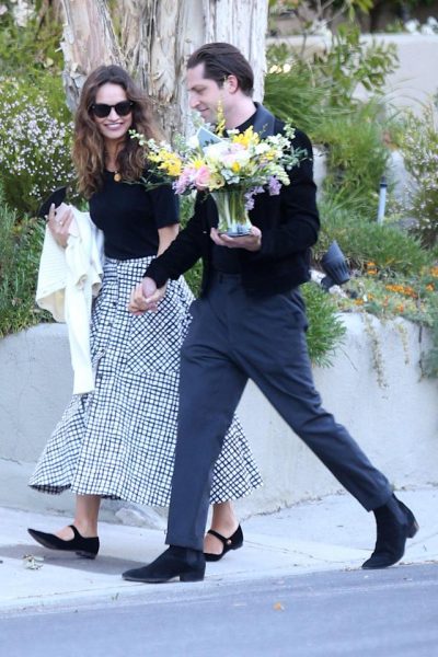 Michael Shuman with his girlfriend Lily James.