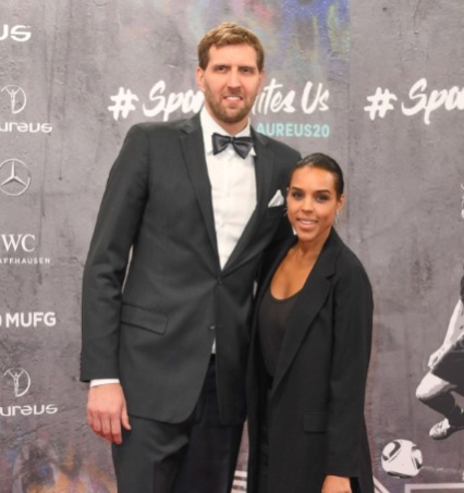 Parents of Morris Nowitzki in red carpet