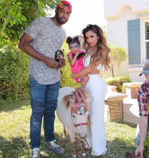 Angel Brinks with her ex-boyfriend