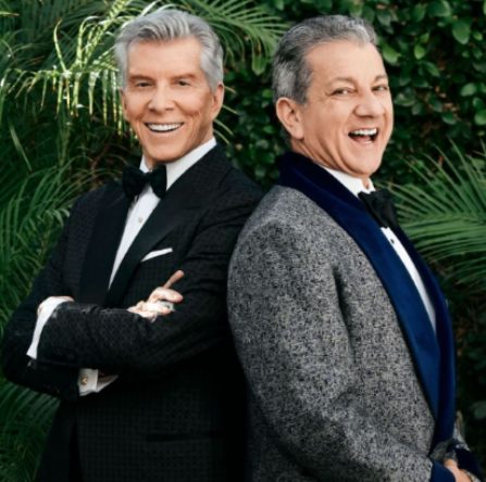 Bruce Buffer with his younger brother, Michael Buffer