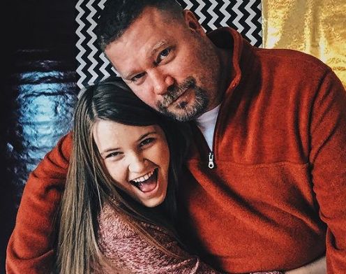 Madison Compton with her father