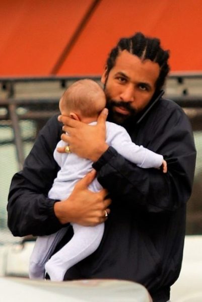 Matte Babel with his daughter