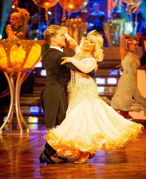 Saffron Barker during her dance in Strictly