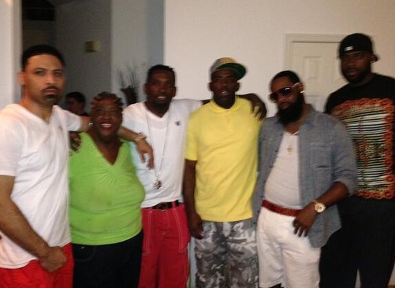 Tyreke Evans with his family