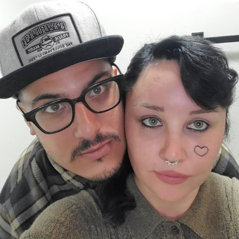 Paul Michael posing with ex-fiance