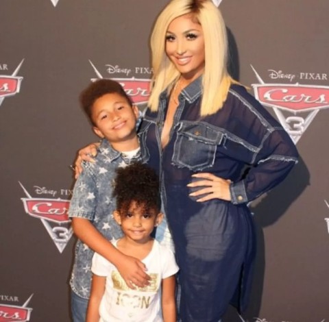 Angel Brinks with children