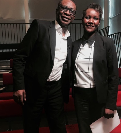 Sophie Ikenye spotted with her colleagues