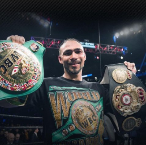 Priyana Thapa's husband, Keith Thurman showing his medal