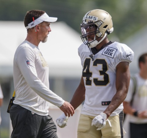 Dennis Allen spotted with his player