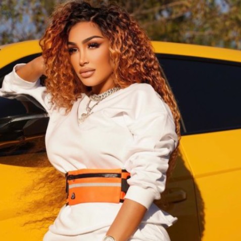 Angel Brinks in car