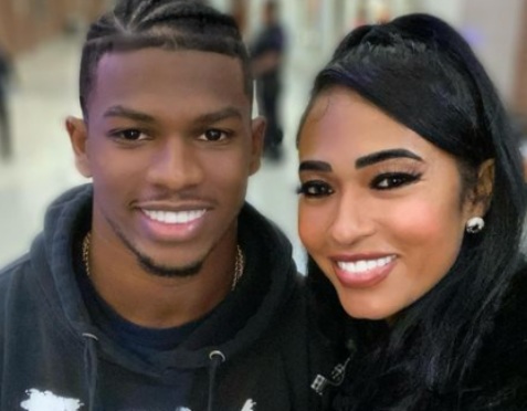 Pilar Sanders with her son