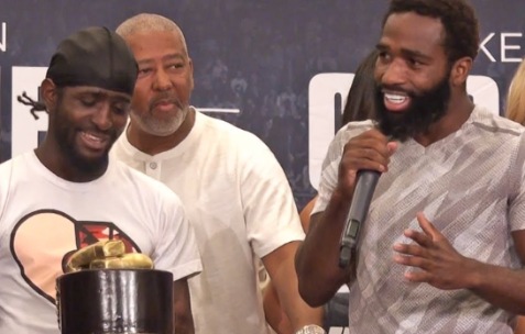 Adrien Broner spotted with his twin brother