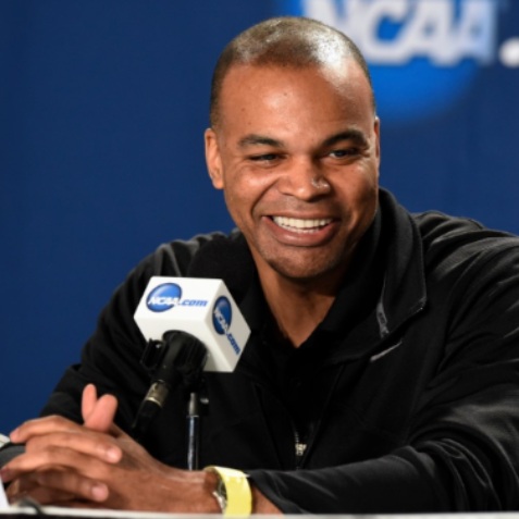 Tommy Amaker spotted in between an interview