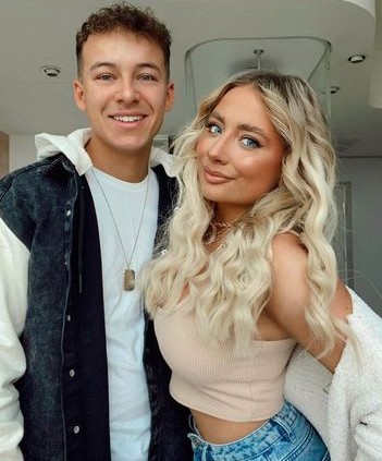 Saffron Barker with her ex-boyfriend Tyler Dixon