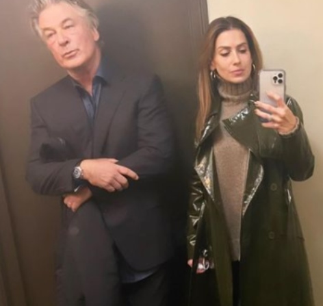 Hilaria Baldwin with her husband