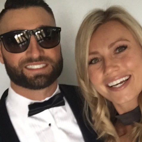 Kevin Pillar picture with wife