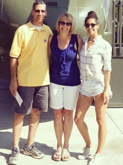 Bethany Gerber with her parents