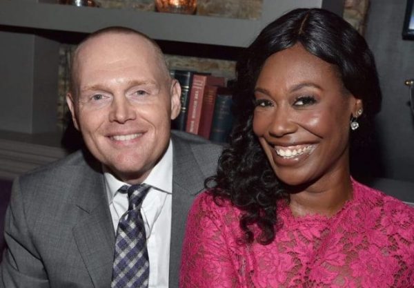 Bill Burr with his wife, Nia Renee Hill