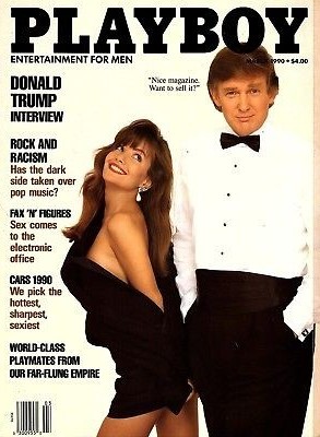 Brandi Brandt and Donald Trump on the cover of Playboy