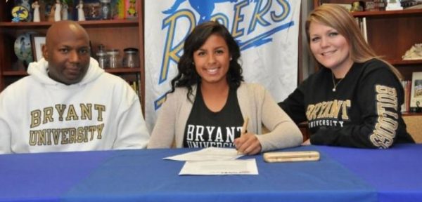 Chaney Jones with her parents