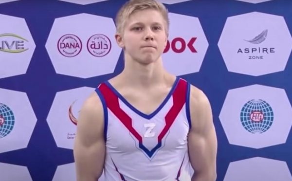 Ivan Kuliak wearing white Z shape on his chest