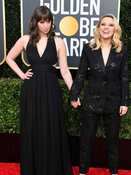 Jackie Abbott with her girlfriend Kate McKinnon