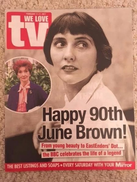June Brown in the poster
