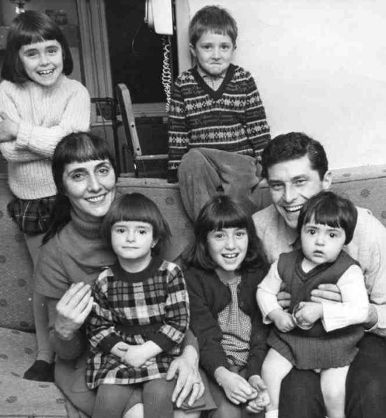 June Brown with her children