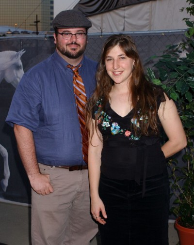 Micheal Stone with his ex-wife Mayim Bialik