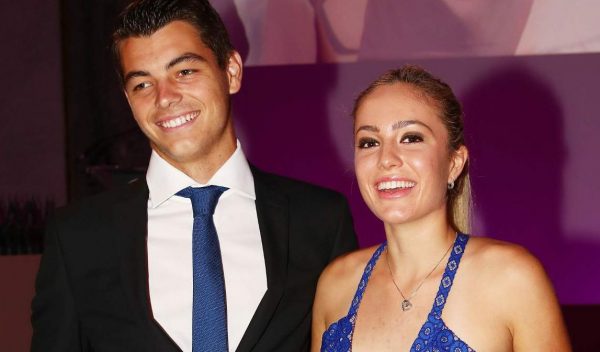 Taylor Fritz with his ex-wife