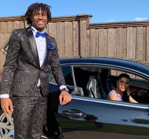 Tyrese Maxey with his car