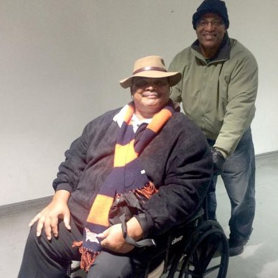 William Perry with his friend