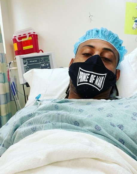 Greg Hardy in the hospital
