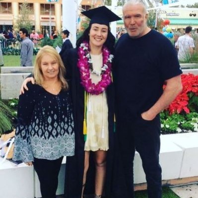 Dana Lee Burgio with her daughter and ex-husband