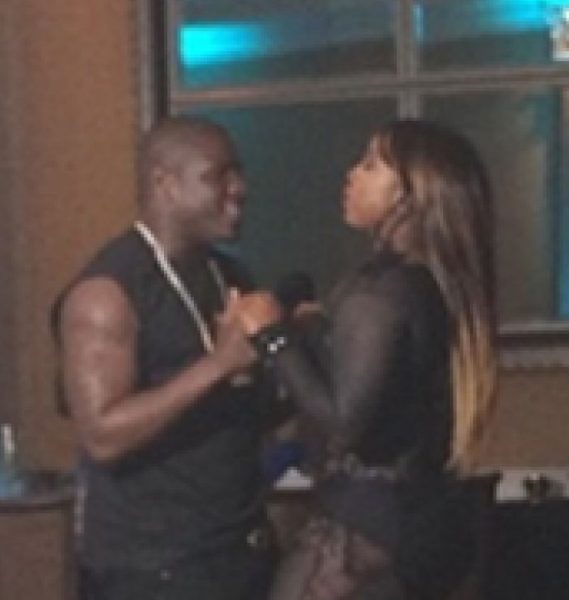 Frank Gore with Drick Parrish