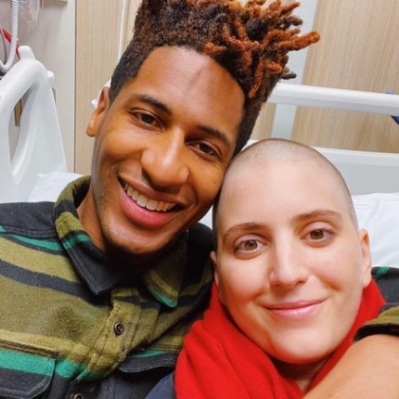 Jon Batiste with wife