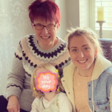 Laura Kenny with her mother