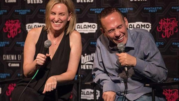 Dara Kravitz and Gilbert Gottfried in the frame