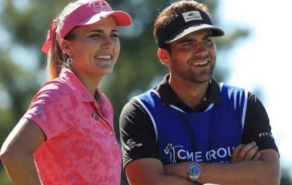 Lexi Thompson with her brother