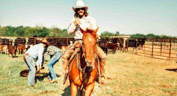 Dale Brisby with his horse