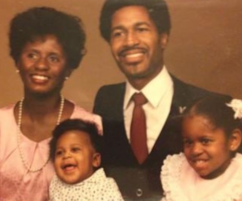 Jon Batiste with his family