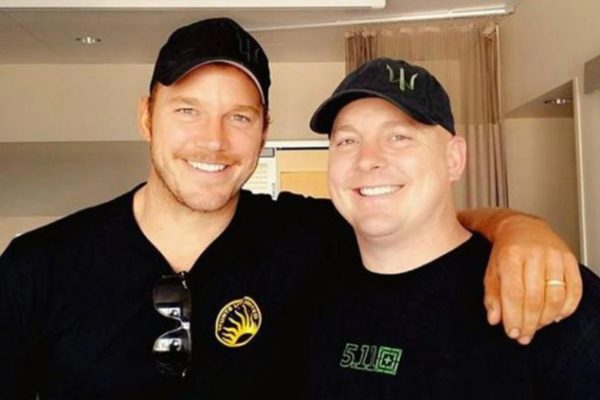 Chris Pratt with his father