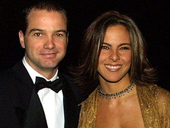Luis García Postigo with ex-wife 