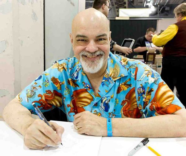 George Perez at his workplace
