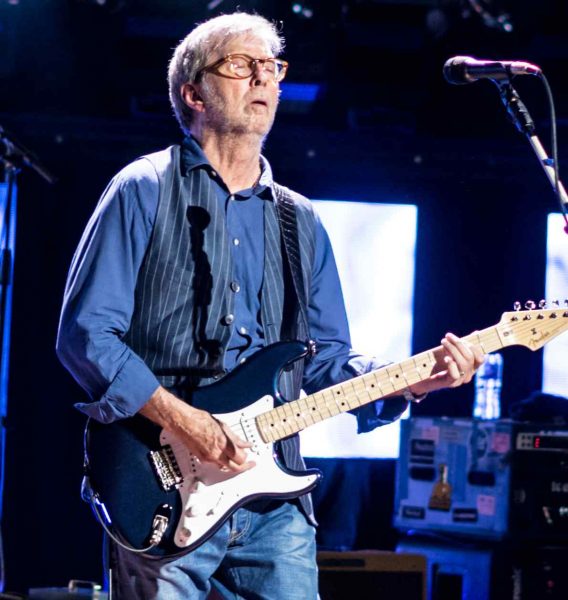 Eric Clapton during his performance